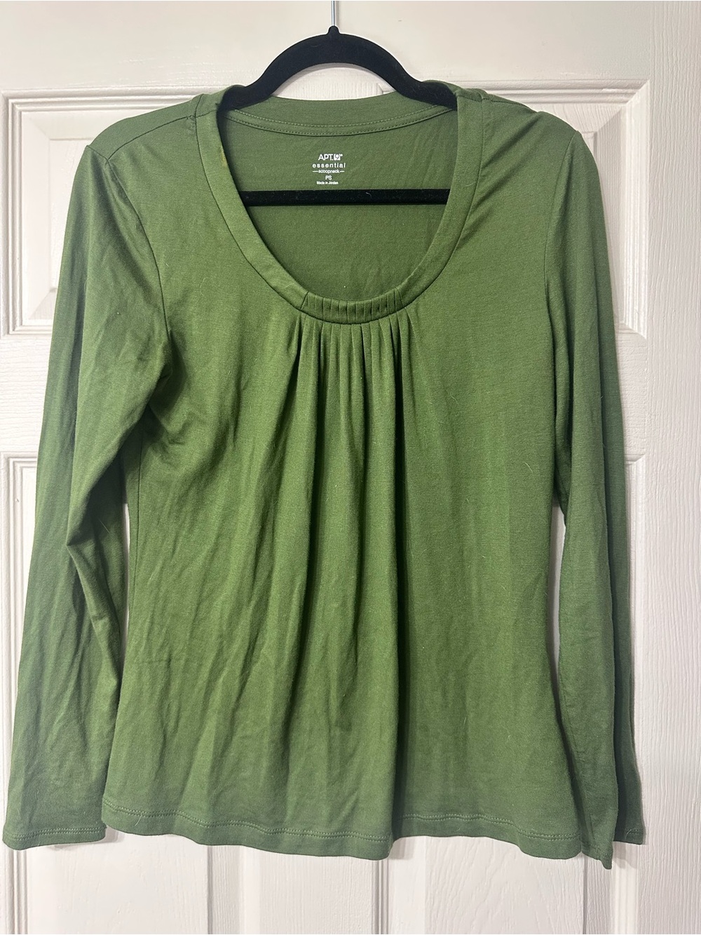 Apt. 9 Olive Green Long Sleeve Top petite small